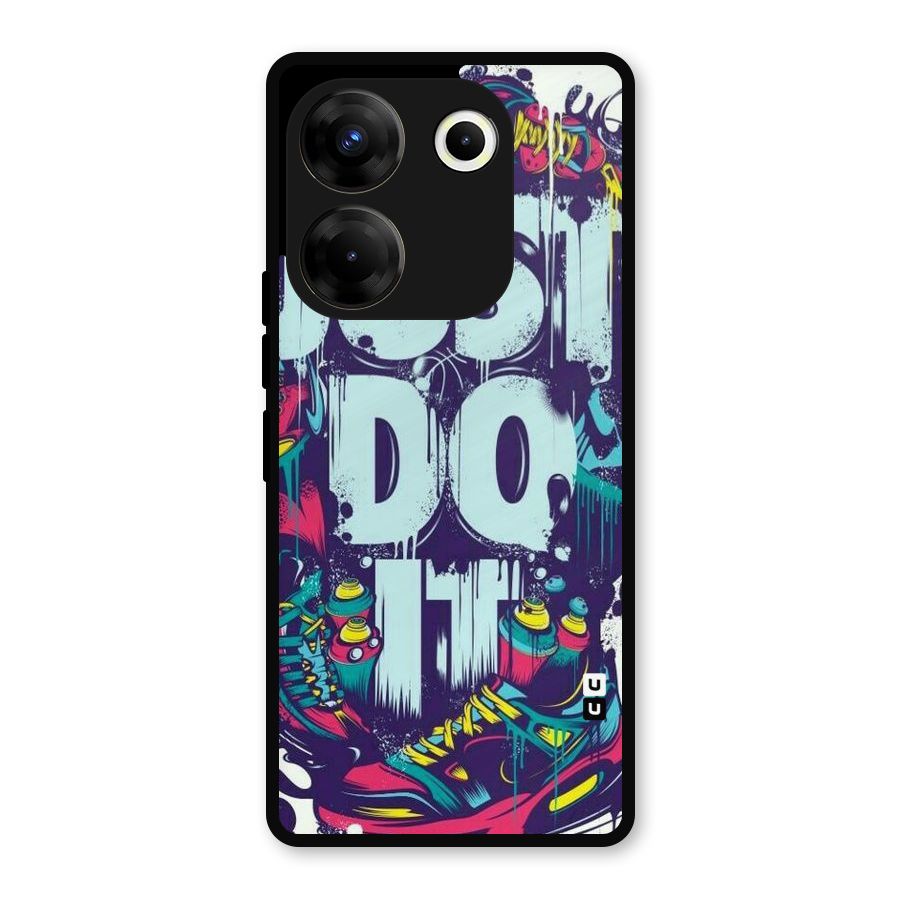 Do It Abstract Metal Back Case for Tecno Camon 20