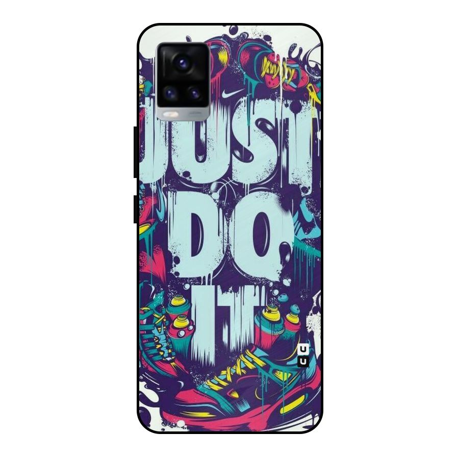Do It Abstract Metal Back Case for Vivo V20 2021