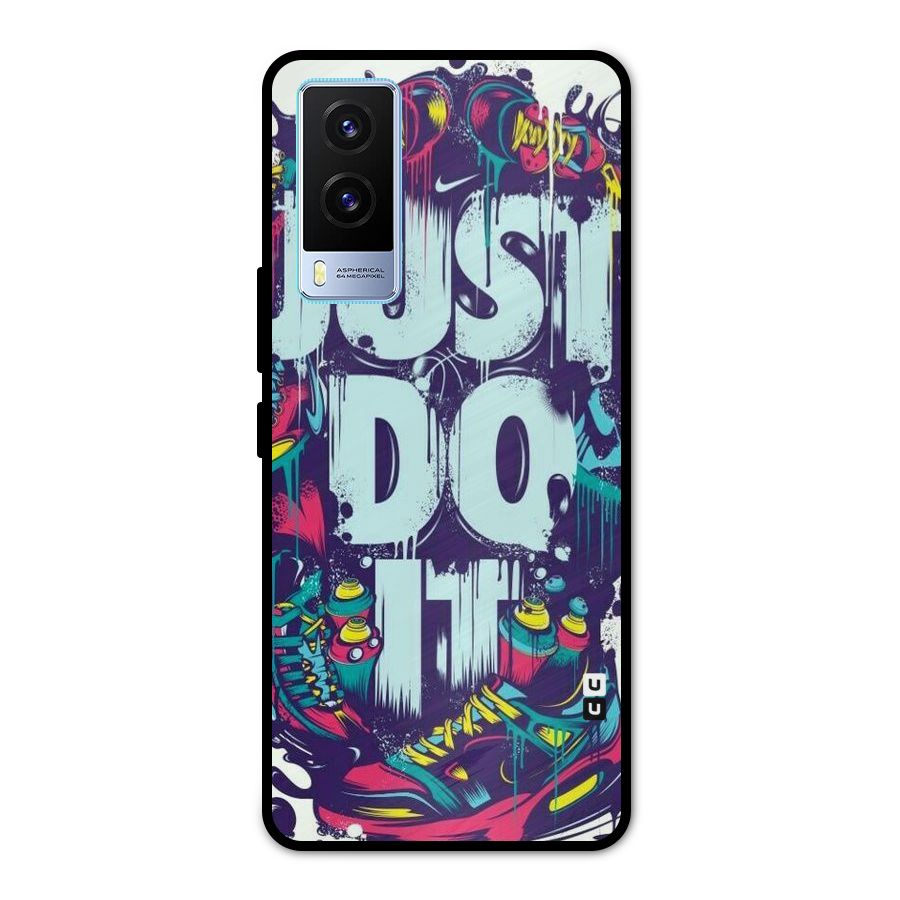 Do It Abstract Metal Back Case for Vivo V21e 5G
