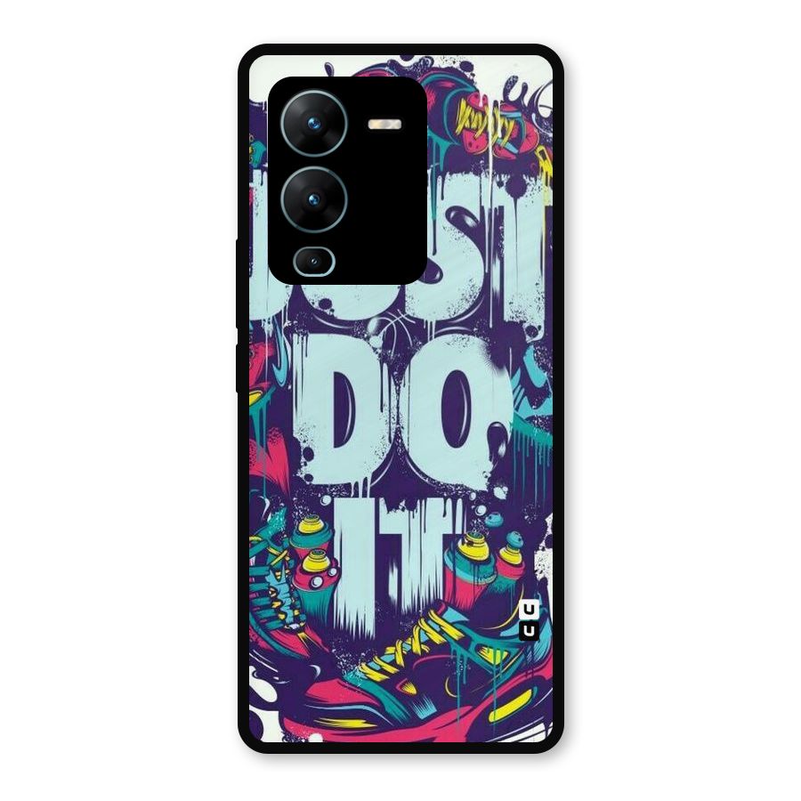 Do It Abstract Metal Back Case for Vivo V25 Pro