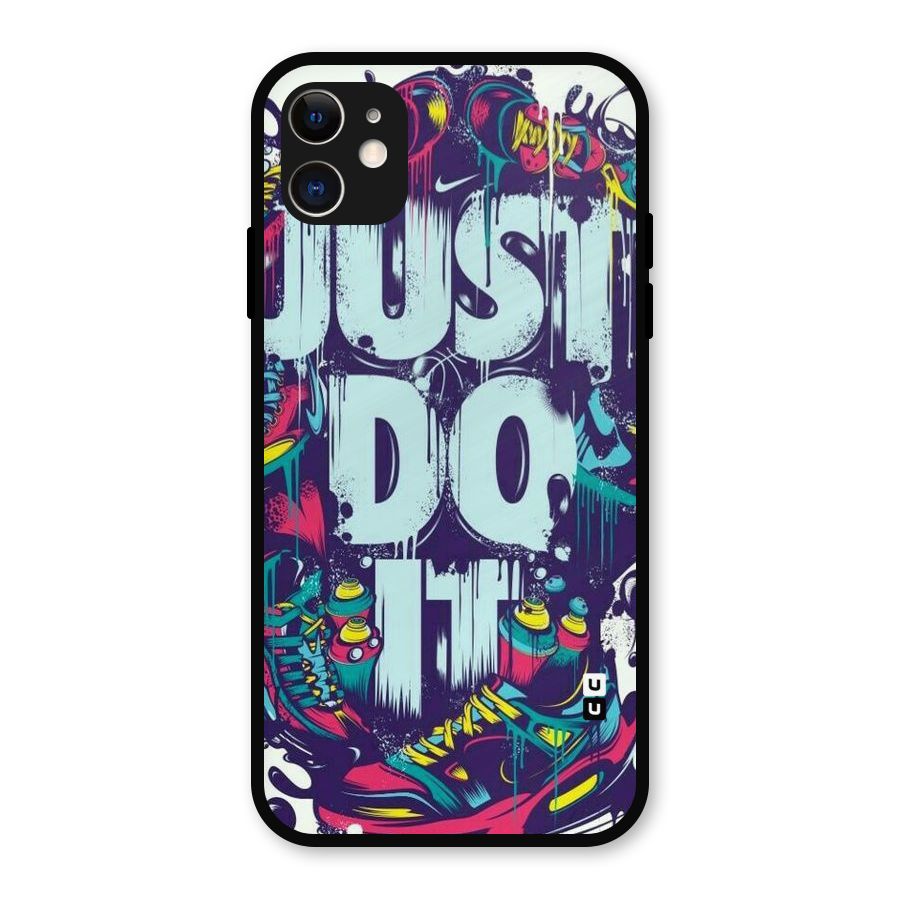 Do It Abstract Metal Back Case for iPhone 11