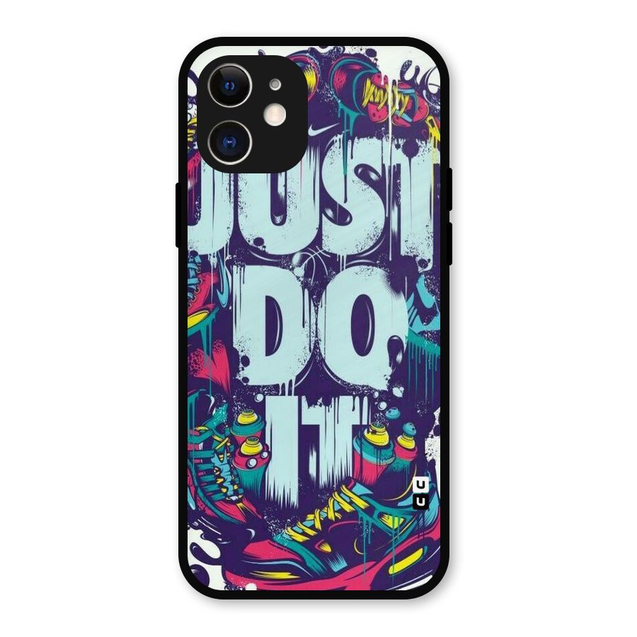 Do It Abstract Metal Back Case for iPhone 12