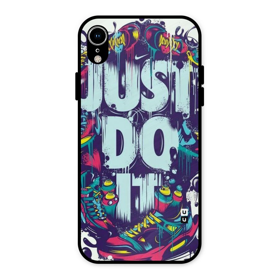 Do It Abstract Metal Back Case for iPhone XR