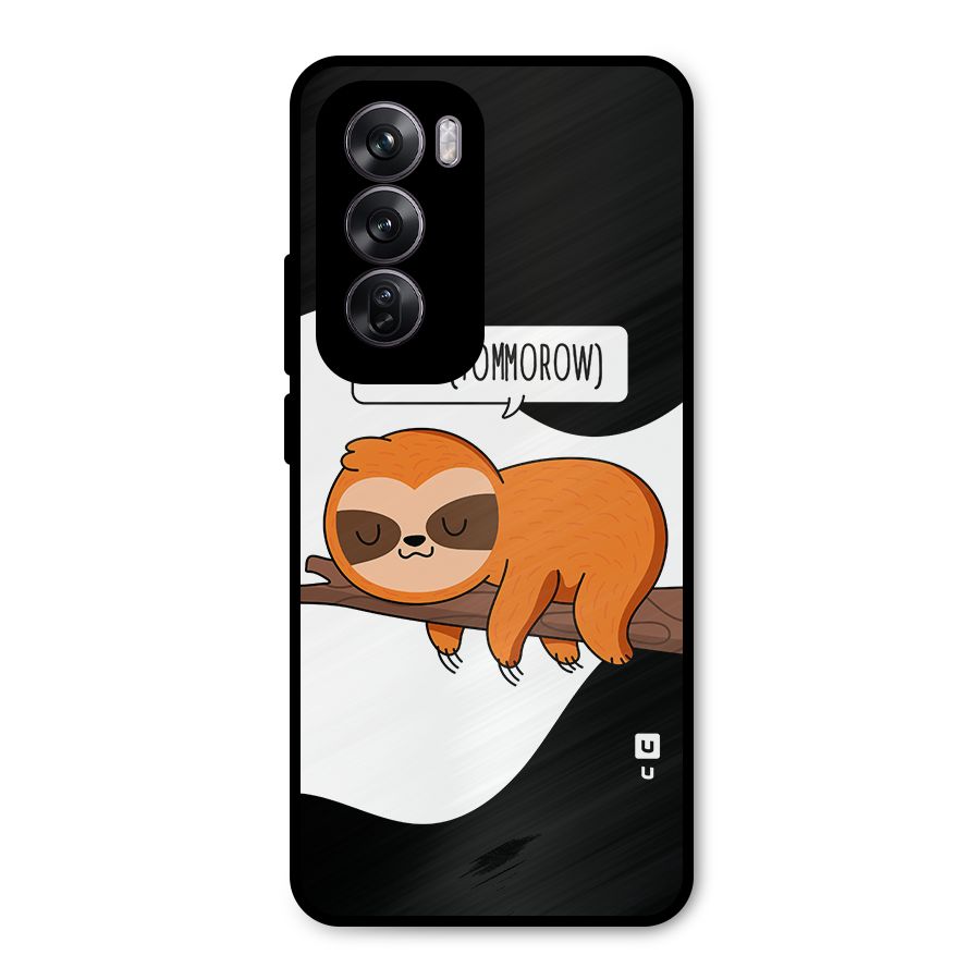 Do It Tommorow Metal Back Case for Oppo Reno12 Pro