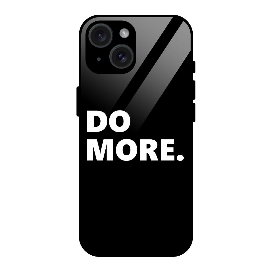 Do More Glass Back Case for iPhone 15