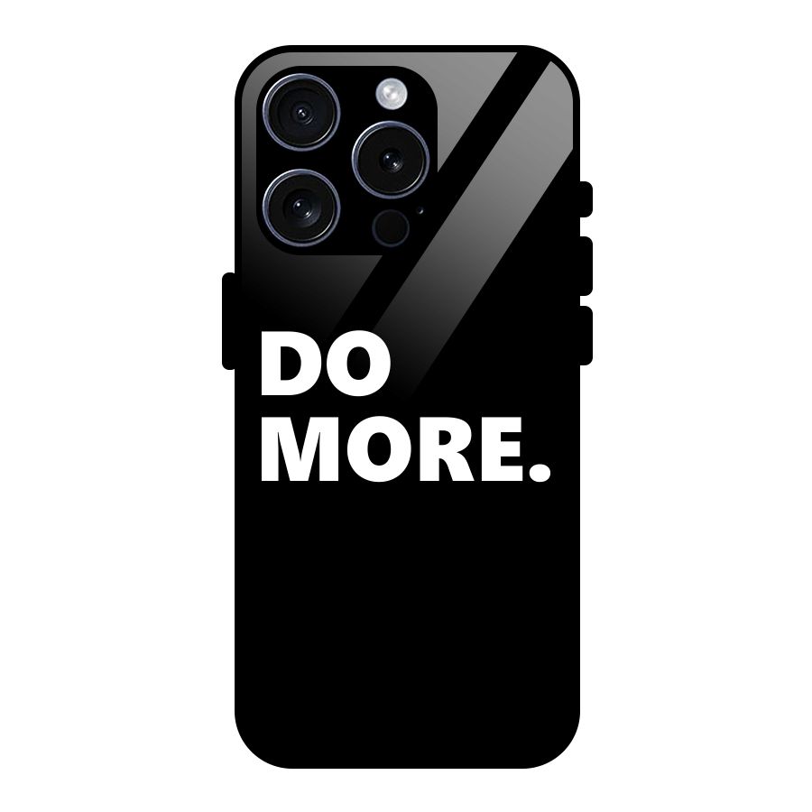 Do More Glass Back Case for iPhone 15 Pro