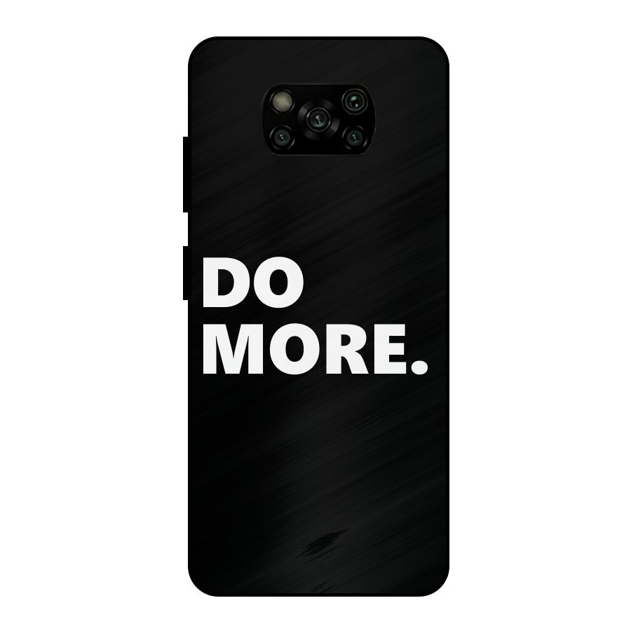 Do More Metal Back Case for Poco X3