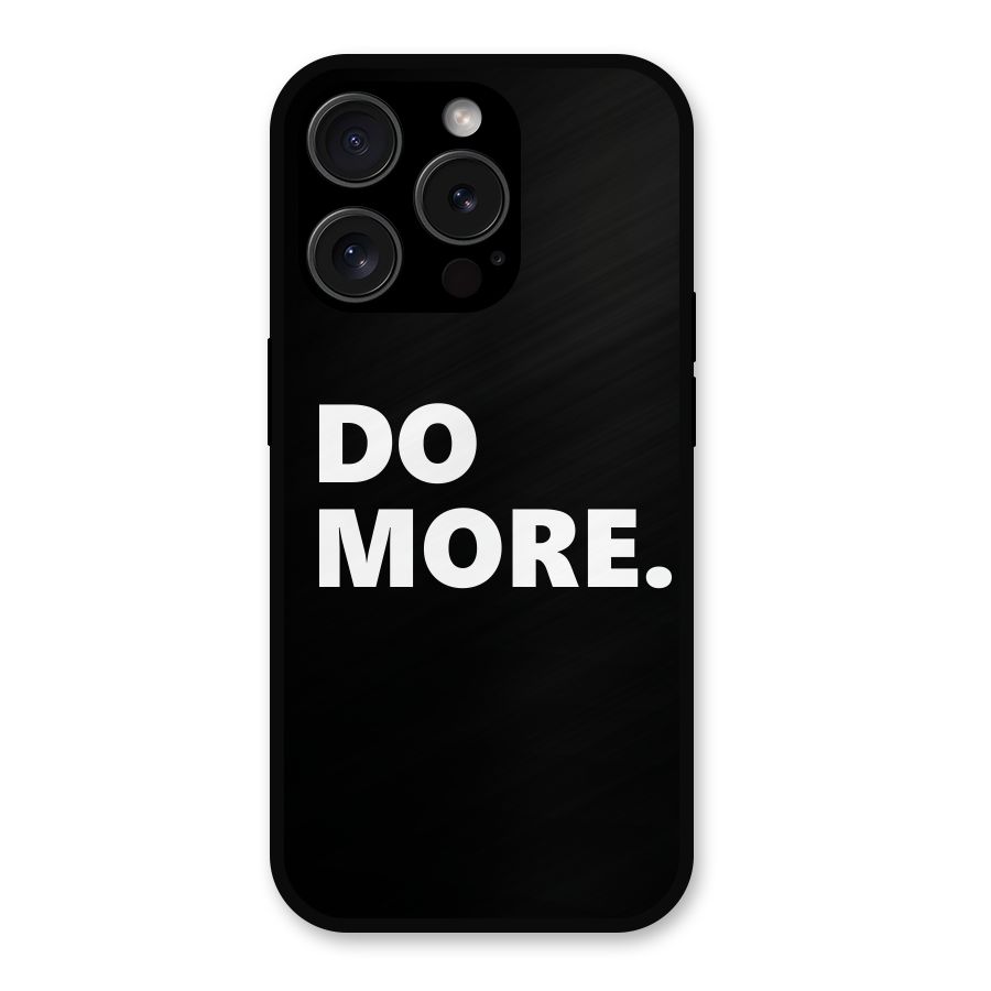 Do More Metal Back Case for iPhone 15 Pro