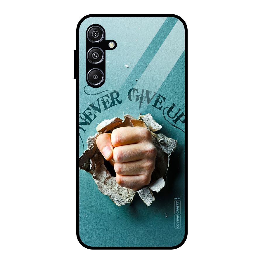 Do Not Give Up Glass Back Case for Galaxy M34 5G