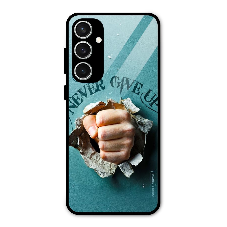 Do Not Give Up Glass Back Case for Galaxy S23 FE