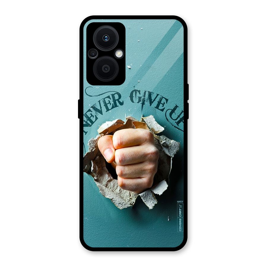 Do Not Give Up Glass Back Case for Oppo F21s Pro 5G