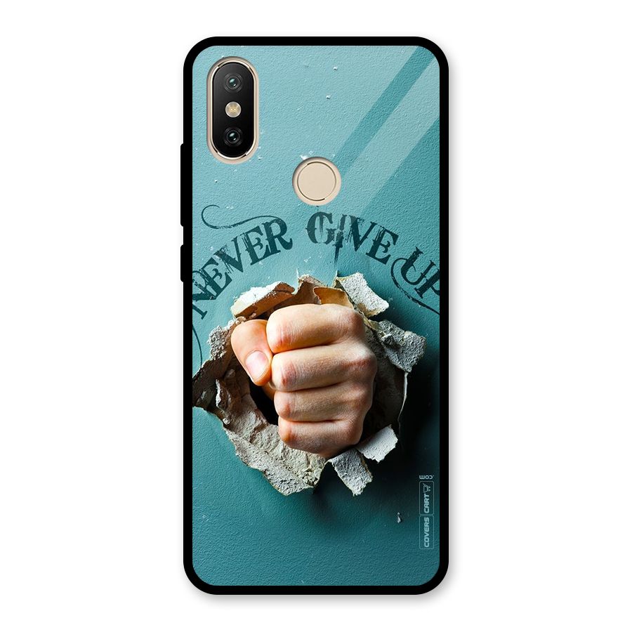 Do Not Give Up Glass Back Case for Redmi A2