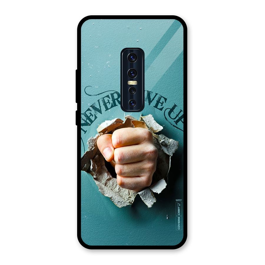 Do Not Give Up Glass Back Case for Vivo V17 Pro