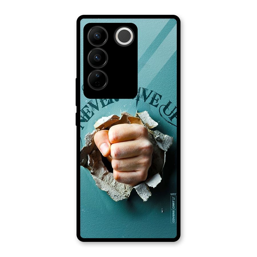 Do Not Give Up Glass Back Case for Vivo V27 Pro