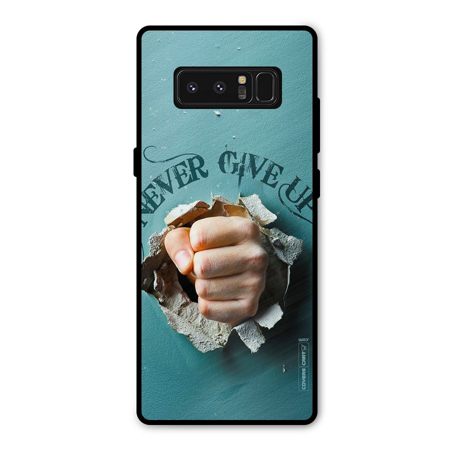 Do Not Give Up Metal Back Case for Galaxy Note 8