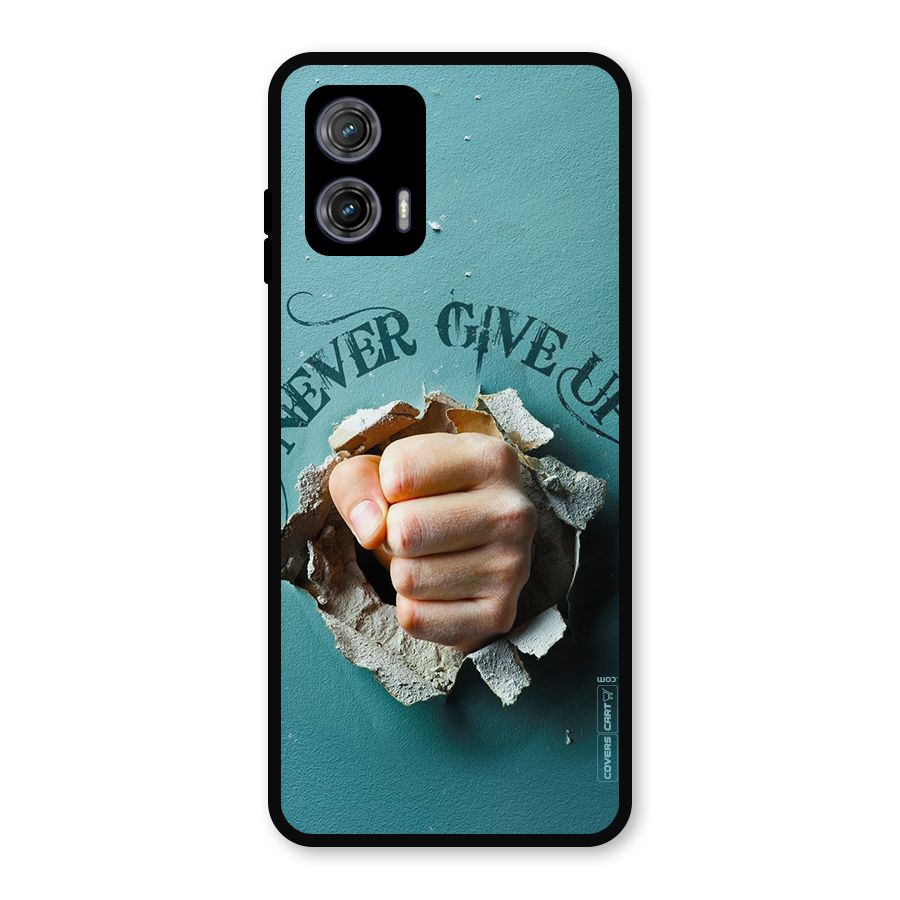 Do Not Give Up Metal Back Case for Moto G73