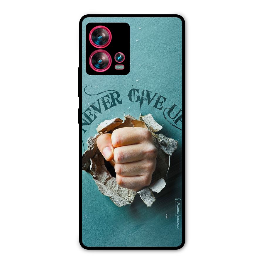 Do Not Give Up Metal Back Case for Motorola Edge 30 Fusion