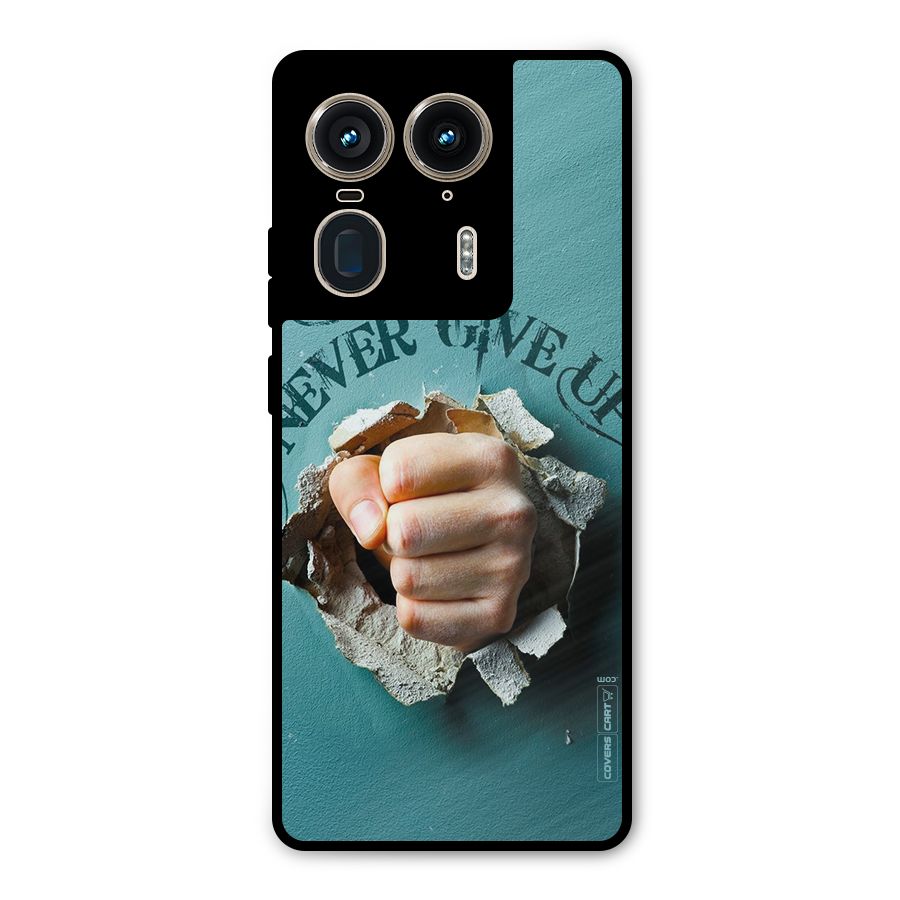 Do Not Give Up Metal Back Case for Motorola Edge 50 Ultra