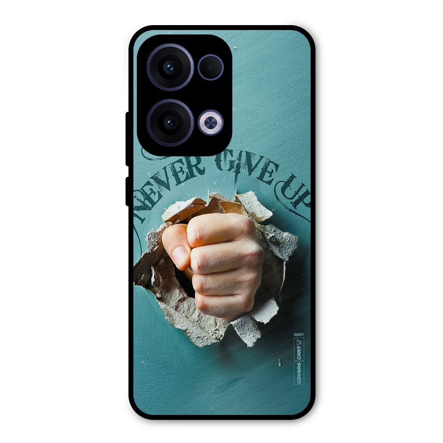 Do Not Give Up Metal Back Case for Oppo Reno13