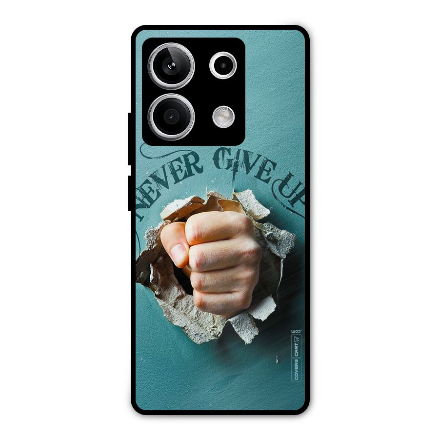 Do Not Give Up Metal Back Case for Redmi Note 13 5G
