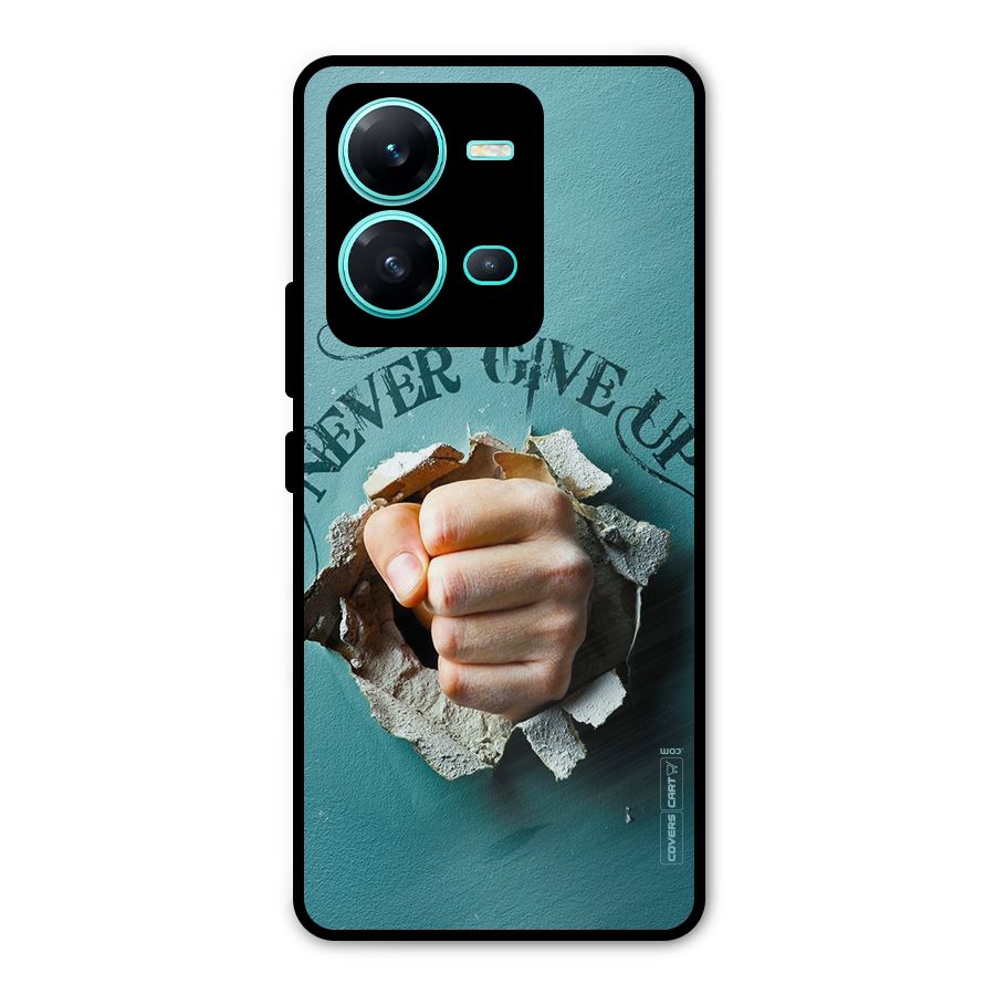 Do Not Give Up Metal Back Case for Vivo V25