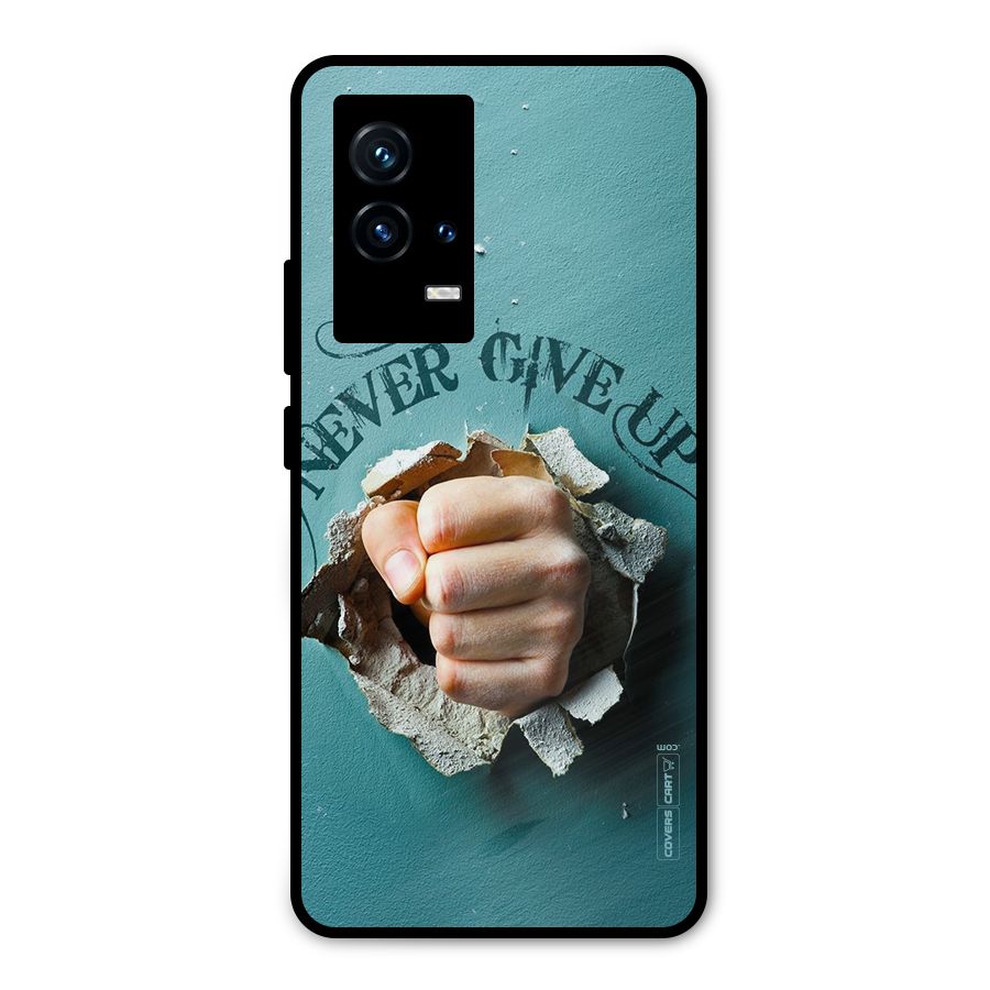 Do Not Give Up Metal Back Case for iQOO 9 5G
