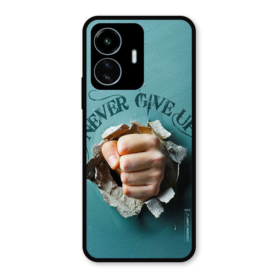Do Not Give Up Metal Back Case for vivo iQOO Z6 Lite 5G