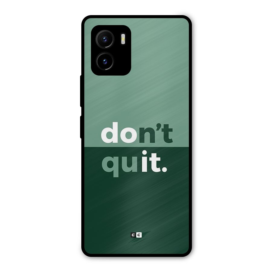 Do Not Quit Metal Back Case for Vivo Y15s