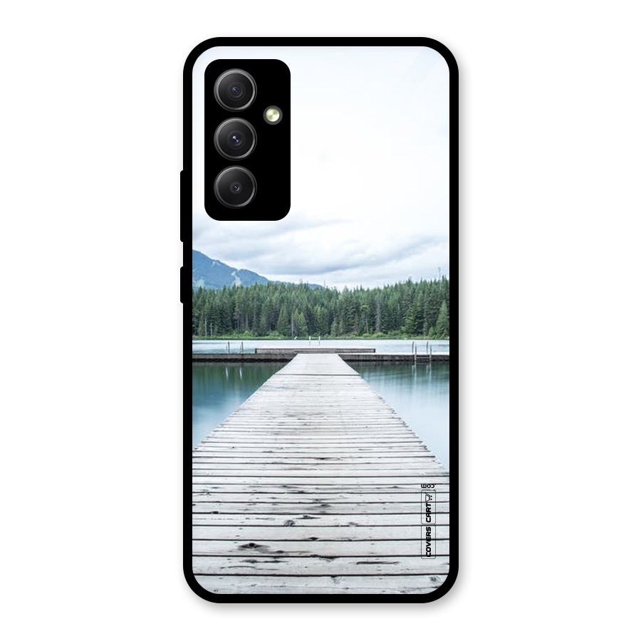 Dock River Glass Back Case for Galaxy A34