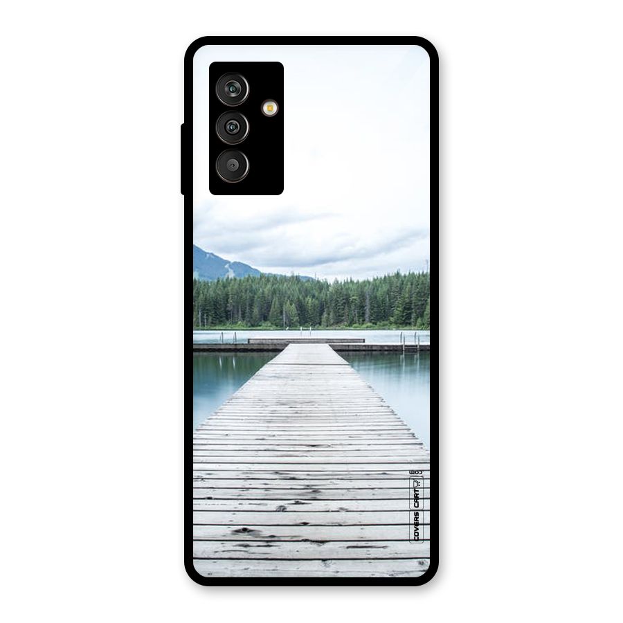 Dock River Glass Back Case for Galaxy M13