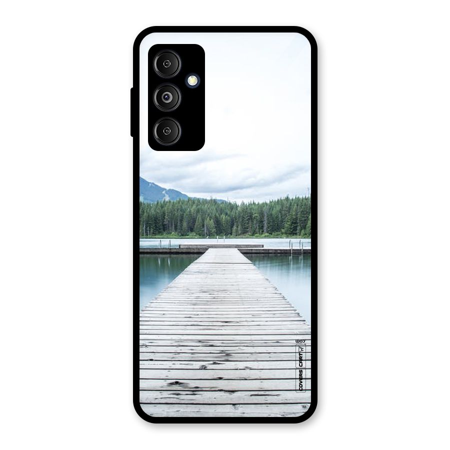 Dock River Glass Back Case for Galaxy M14 5G