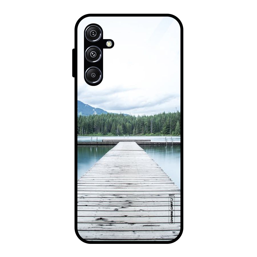 Dock River Glass Back Case for Galaxy M34 5G