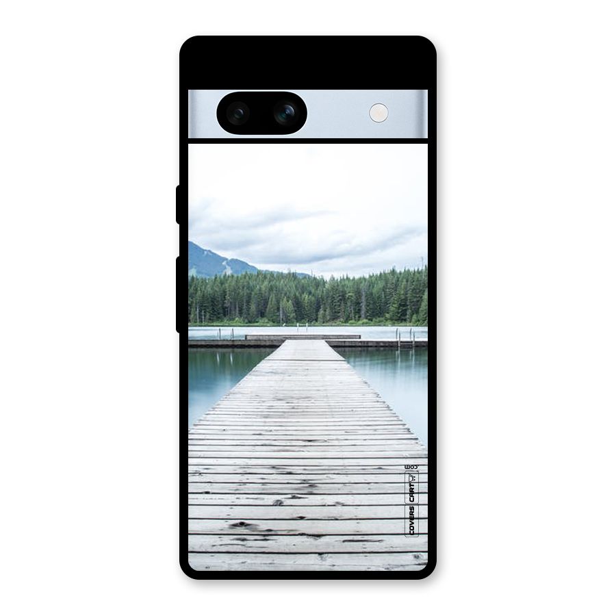 Dock River Glass Back Case for Google Pixel 7a