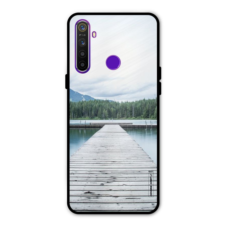 Dock River Glass Back Case for Realme 5s