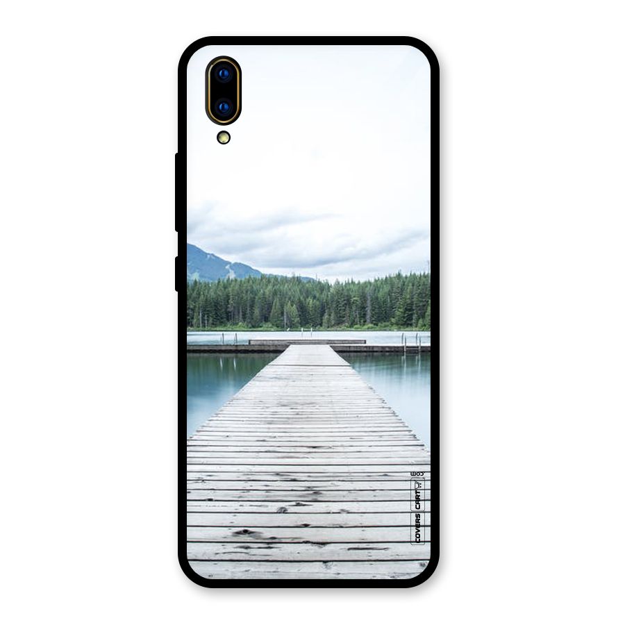 Dock River Glass Back Case for Vivo V11 Pro