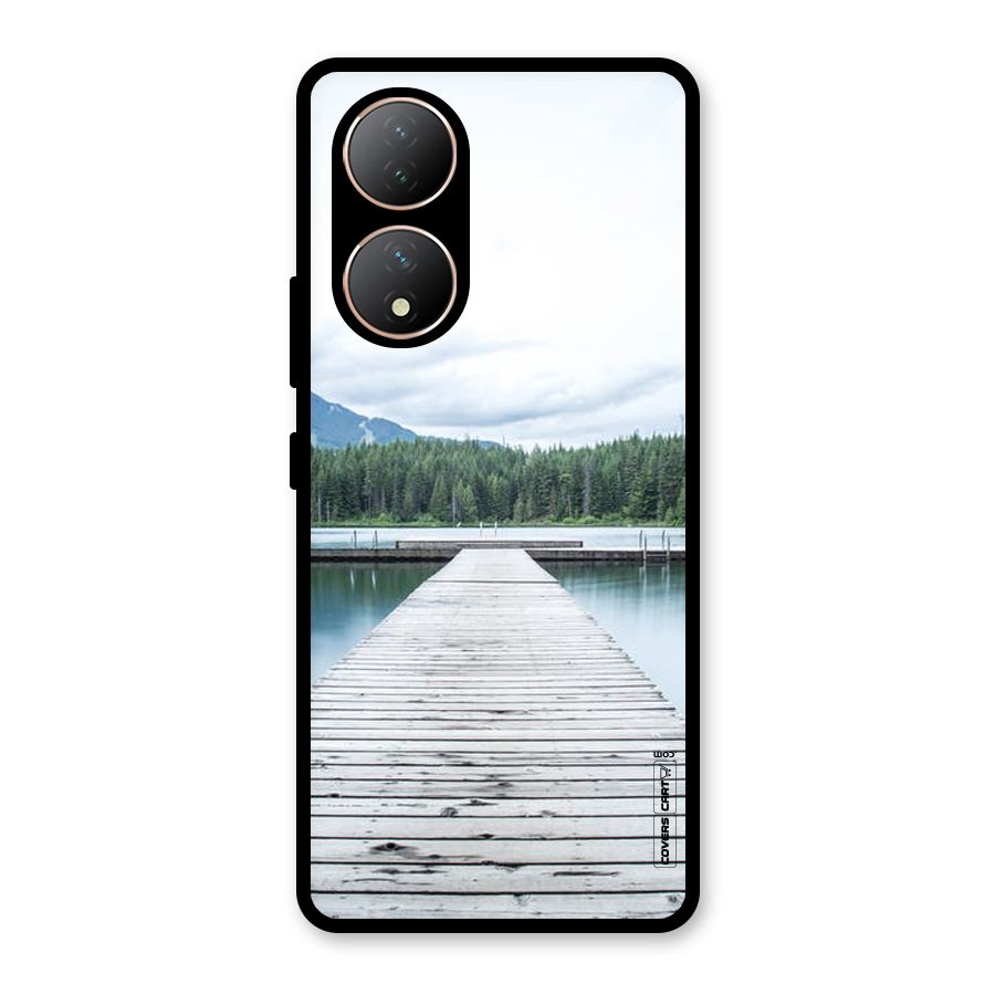 Dock River Glass Back Case for Vivo Y100A