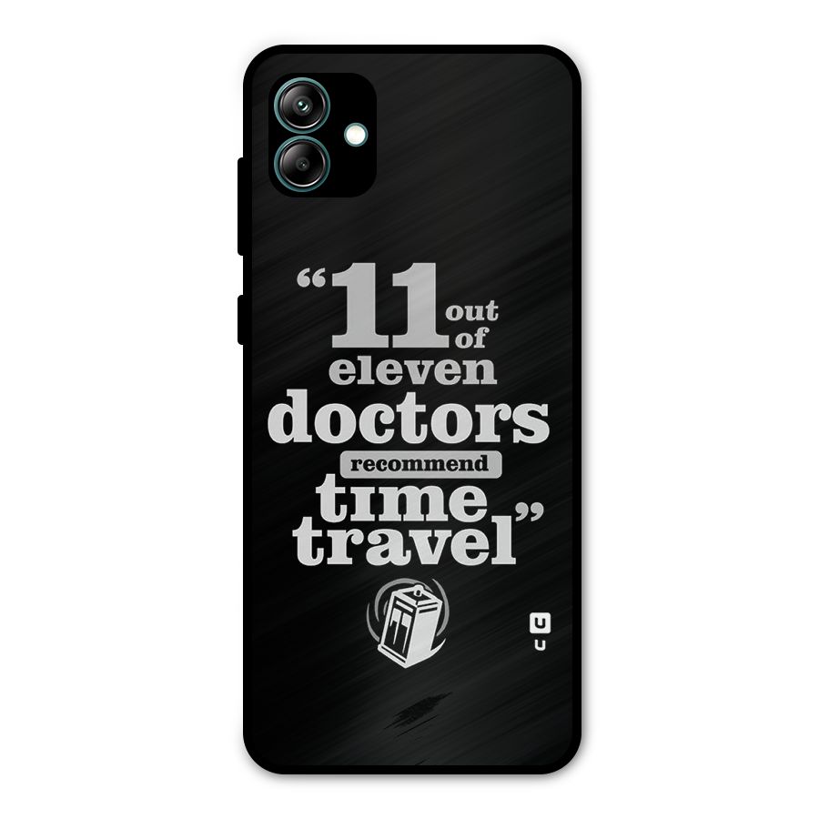 Doctors Recommend Time Travel Metal Back Case for Galaxy A04