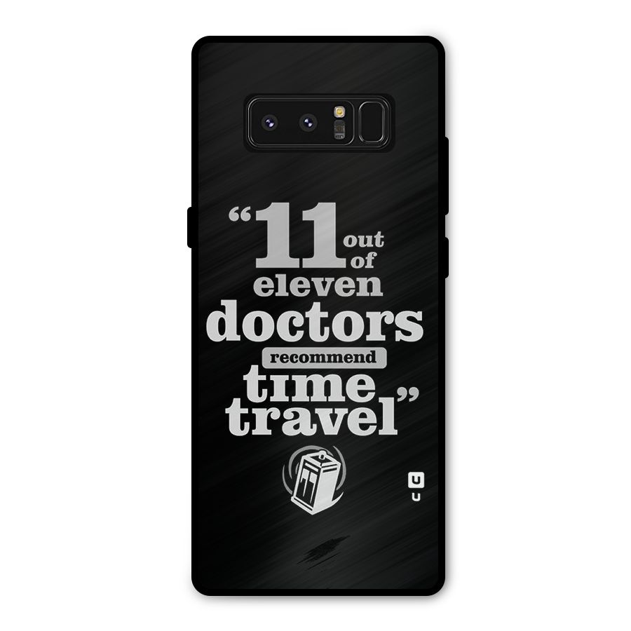 Doctors Recommend Time Travel Metal Back Case for Galaxy Note 8