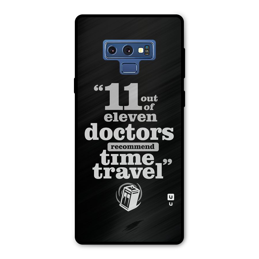 Doctors Recommend Time Travel Metal Back Case for Galaxy Note 9