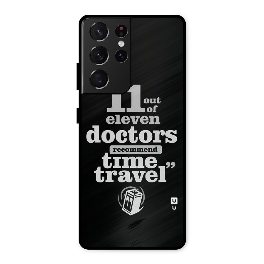 Doctors Recommend Time Travel Metal Back Case for Galaxy S21 Ultra 5G