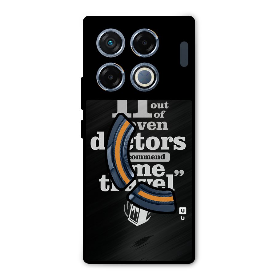Doctors Recommend Time Travel Metal Back Case for Infinix GT 20 Pro