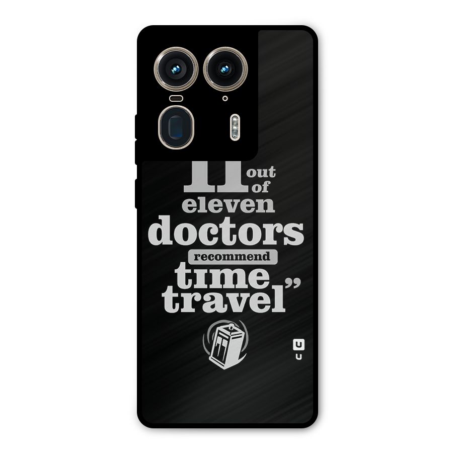 Doctors Recommend Time Travel Metal Back Case for Motorola Edge 50 Ultra