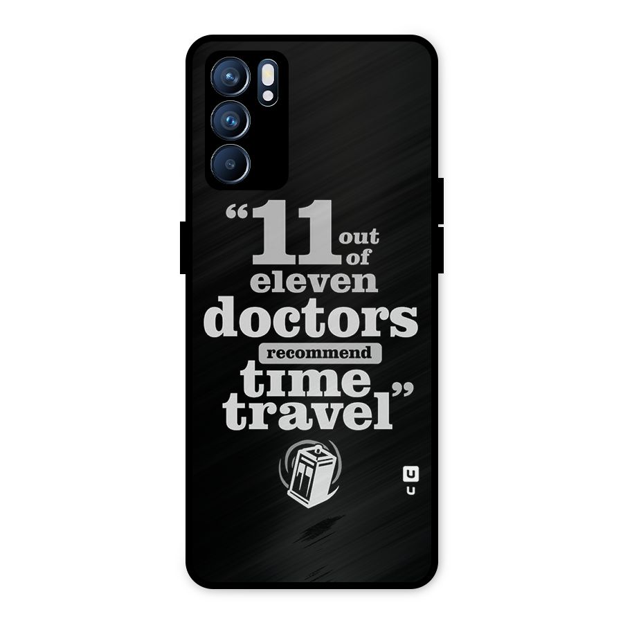 Doctors Recommend Time Travel Metal Back Case for Oppo Reno6 5G