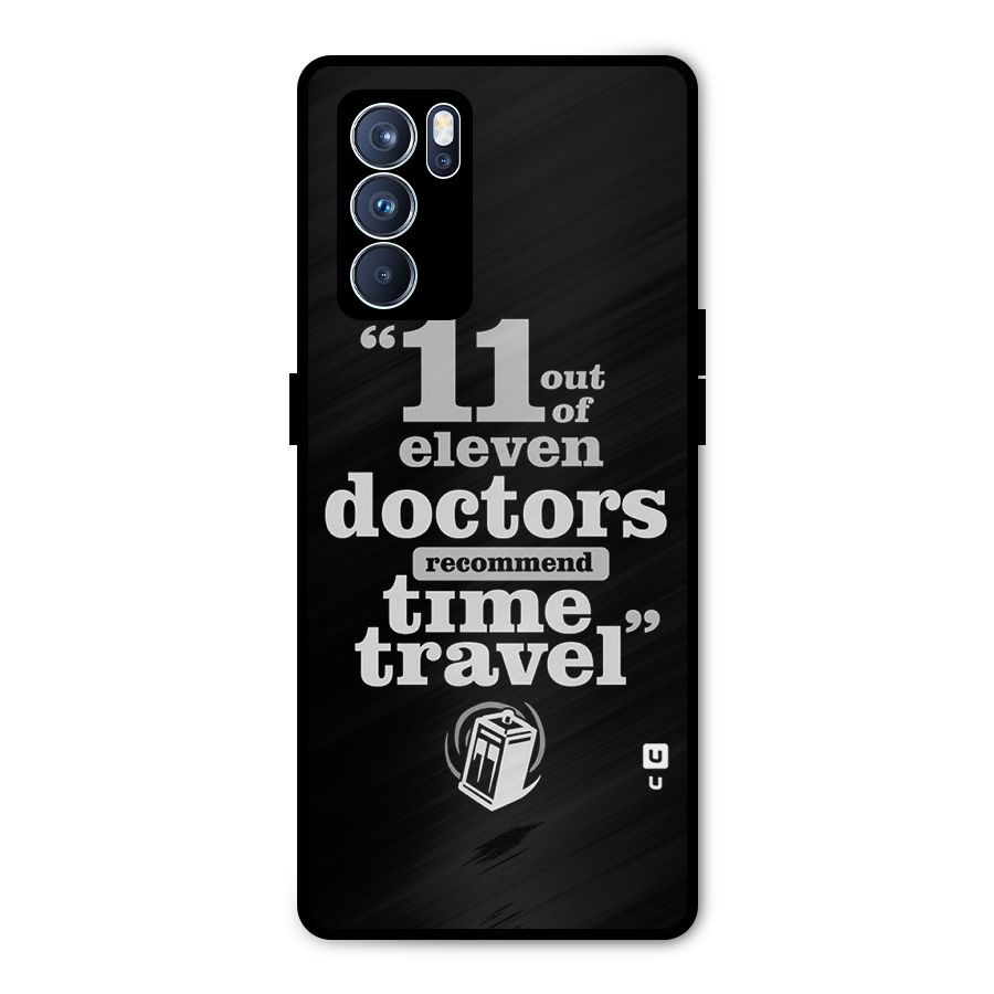Doctors Recommend Time Travel Metal Back Case for Oppo Reno6 Pro 5G