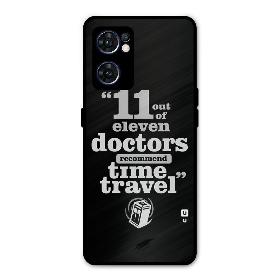 Doctors Recommend Time Travel Metal Back Case for Oppo Reno7 5G