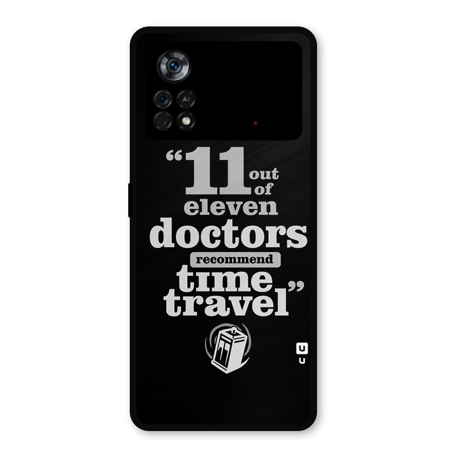 Doctors Recommend Time Travel Metal Back Case for Poco X4 Pro 5G