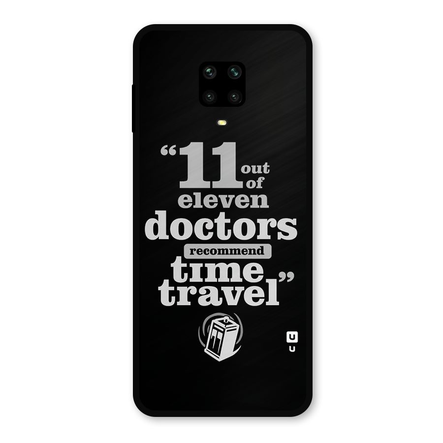 Doctors Recommend Time Travel Metal Back Case for Redmi Note 9 Pro Max