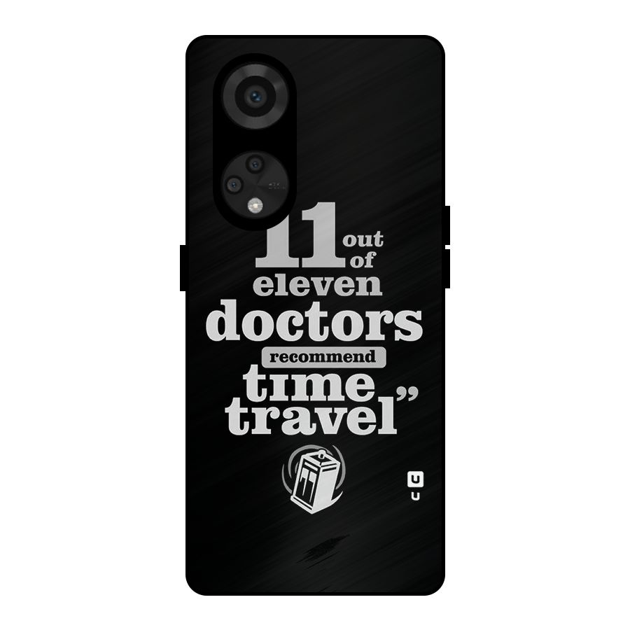 Doctors Recommend Time Travel Metal Back Case for Reno8 T 5G