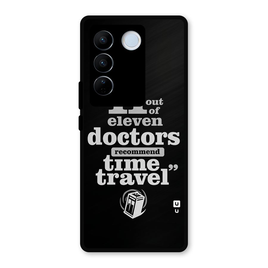 Doctors Recommend Time Travel Metal Back Case for Vivo V27 Pro