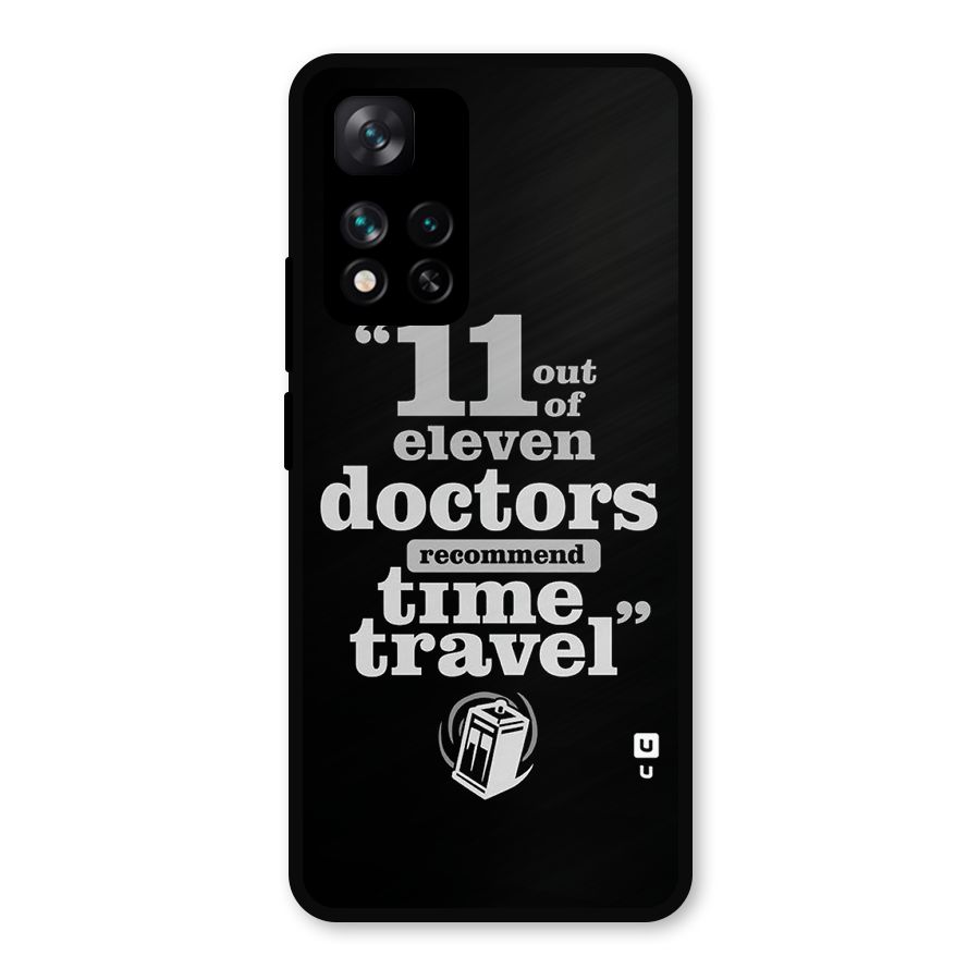 Doctors Recommend Time Travel Metal Back Case for Xiaomi 11i Hypercharge 5G